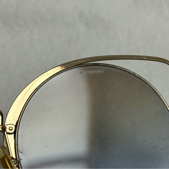 MIU MIU Sunglasses SMU51T Maroon Red w/ Gold Round w/ Cat Ears - Picture 5 of 14